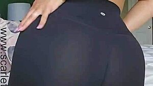 superhot teacher scarlet performs a seductive strip tease