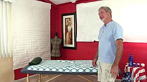 Huge fatty Mia Riley craves an extra special massage with deep touches