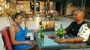 honryblack porn1 - ebony goddess hooks up with naija star for exclusive bar thrill