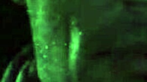 Brooke Ballentyne bangs ranch hand hard by outdoor fireside