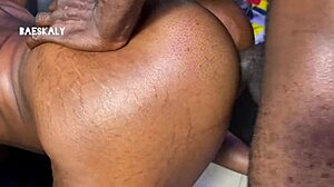 He hits her tight pussy hard on the chair