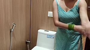 Indian Bhabhi Enjoys Hidden Bath Sex With Deepthroat Under Shower