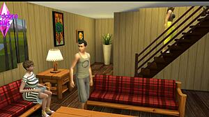 Sims 4 Cuckolding Story Episode 3 - Boyfriend Fucking Wife!