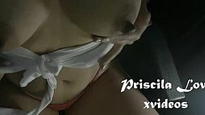 my sexy latina brunette neighbor bent over for doggystyle and got my cum