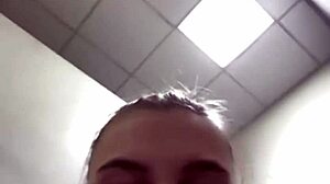 Teen babe gets anal fucked in public with toys.