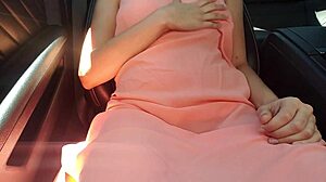 New Amateur Model Callie May Masturbating With Fingering In Public Car Outdoor College Close Up Tits