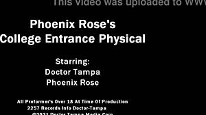 dr tampa conducts tampa university entrance physical on phoenix rose