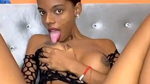 Colombian Latina Babe with Big Ass and Natural Tits Plays with Toys.