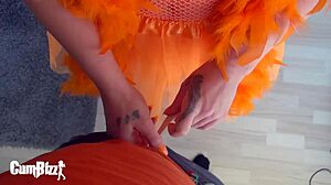 Slutty princess sucks big black cock in sloppy doggystyle