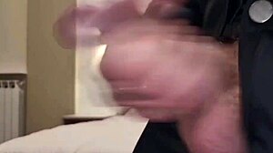 Alexander Audran intense male orgasm with massive explosive cumshot close-up