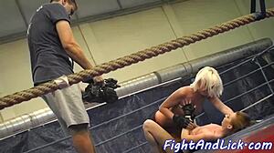 euro dyke seduces her wrestling opponent