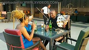 honryblack porn1 - ebony goddess hooks up with naija star for exclusive bar thrill