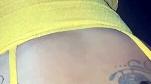 Naughty wife fucks in glory hole while husband films.