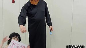 Damn, this slutty cutie got dragged to anal nuthouse for brutal pounding!