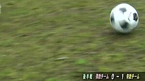 Asian Girls Playing Football Naked in Outdoor Fetish Display