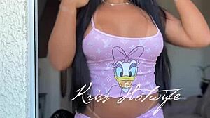 Your naked neighbor dances seductively at the fan club.