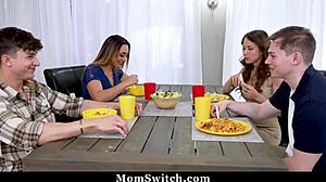 Young 18+ guy energizes two bold milfs