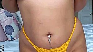 superhot teacher scarlet performs a seductive strip tease