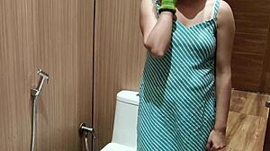 Indian Bhabhi Enjoys Hidden Bath Sex With Deepthroat Under Shower