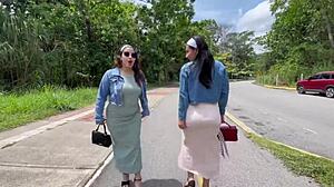 aprovecho que mi novia se fue y follo a sus amigas