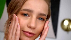 tiny teen tea mint experiences her first dp with two big cocks in this video