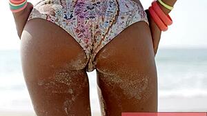 Beach hottie in bikini binaural experience