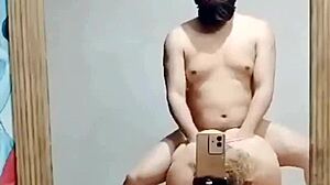 Fucking My Hot Wife In Front Of The Mirror