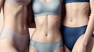 ai girls model cute lingerie and panties