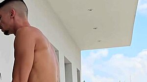 fucking tommy cabrio on the balcony, neighbors watching our big clit blowjob