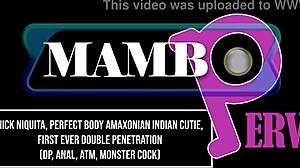 Nick Niquita's first double penetration with monster cocks.