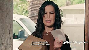 Intriguing Pussy Delivery with Strap-On for Summer Col and Chanel Camryn