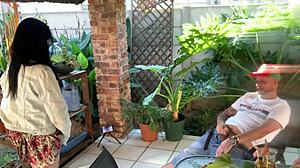 Mutual masturbation outdoor with my stepsis