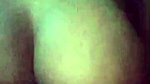 teen girl having fun alone in the dark