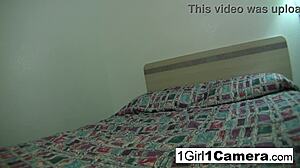 Sexy Heather Huntley plays with herself in steamy solo close-up action