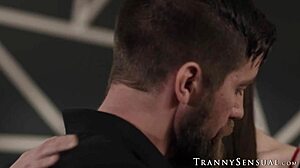 long haired shemale ava holt enjoys rimming before intense anal