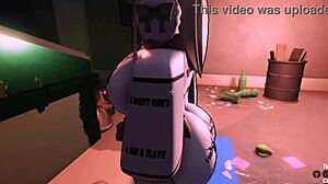 she was annoying so i punished her as a bot in roblox