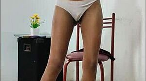 latina shakes buttocks sensually