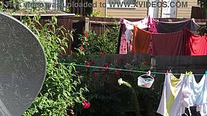 my sexy neighbor always catches my eye outside