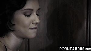 teen's tight pussy stretched by fat cock in deep penetration