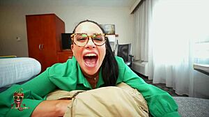 Damn, Sandy Love, you're one hot Spanish tutor in scene 3!