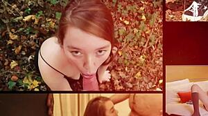 Naughty college student masturbating in cosplay underwear