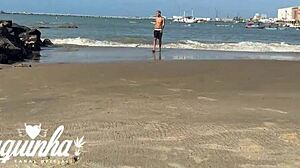 i spotted sabrina prezotte on the beach and fucked her in the shower