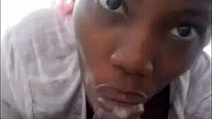 Blowing Cumload Spit Bubbles with Deep Sloppy Throat Action