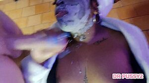 Ebony Teases With Big Tits During Slow Motion Blowjob