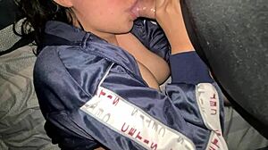 damn, this young student's gorgeous ass lets me finish inside while i squeeze her huge lactating tits