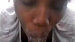 Blowing Cumload Spit Bubbles with Deep Sloppy Throat Action
