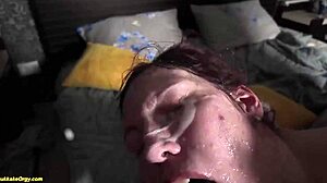 Can You Handle This Extreme Bukkake Gangbang Destroying All Holes?