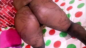 ebony ass bent over for big cock cumshot