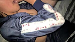 damn, this young student's gorgeous ass lets me finish inside while i squeeze her huge lactating tits