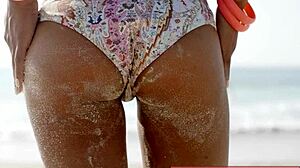 Beach hottie in bikini binaural experience